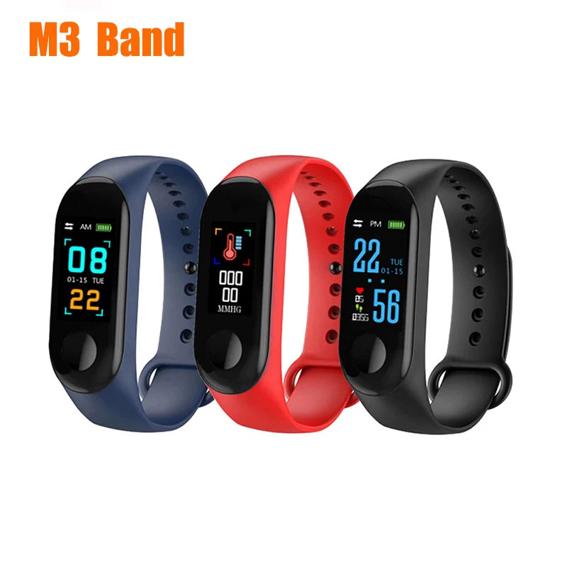 

M3 Smart Band Wristband IP67 Waterproof Smart Bracelet Heart Rate Activity Fitness Tracker Fitness tracker Smart Watch M3 PKMI3Band IWO8 For Women Men Watch Fashion Strap Adjustable