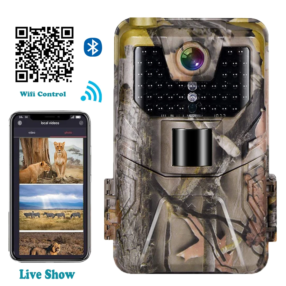 Wifi APP Bluetooth Control Trail Camera Live Show Stream Hunting
