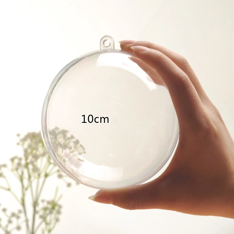 

Transparent Ball 5 Pcs Craft Clear Ornament Christmas Decors Hanging Wedding Tip