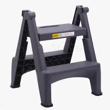 

Commercial Car Wash Stool Plastic Household Folding Small Ladder Multifunctional Portable Two Or Two Step Ladder Indoor Herringb