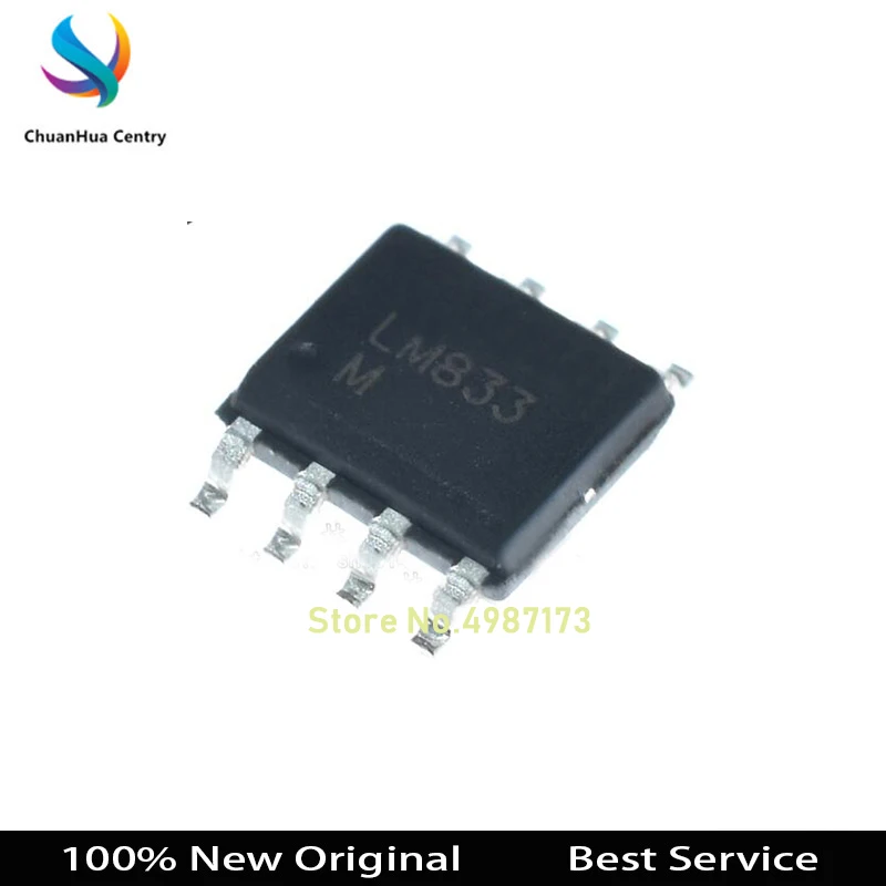 

10 шт./лот LM833 LM833MX LM833M SOP8 100% новая Оригинальная фотография