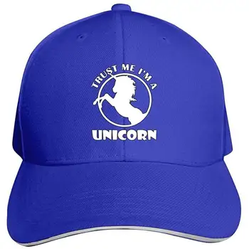 

Trust Me I'm A Unicorn Sandwich Cap Unisex Cotton Adjustable Peaked Sandwich Cap for Women Men