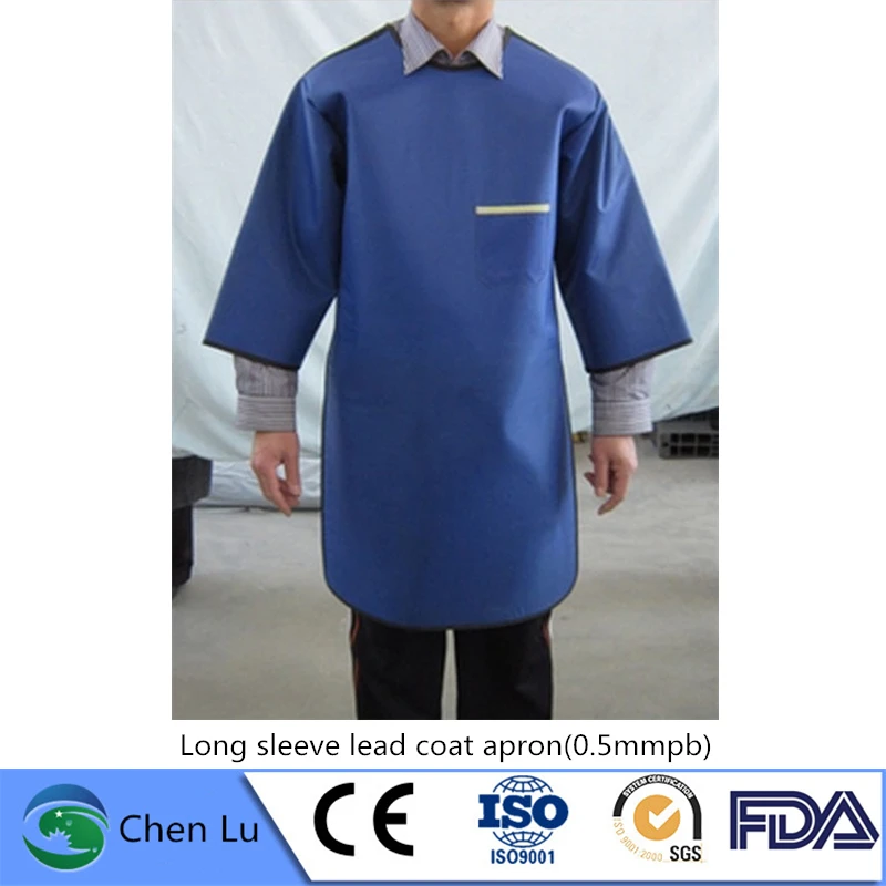 Подлинная рентгеновская гамма-Лучевая радиационная защита с длинным рукавом пальто радиологическая защита 0,5 mmpb свинцовый фартук