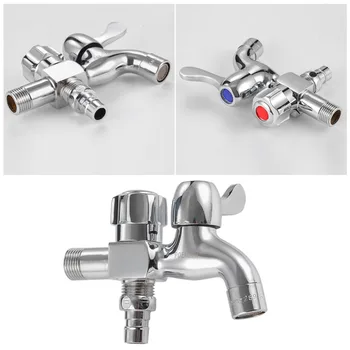

1 Pc Faucet Double-used Tap Accessory for Washing Machine Bathroom Toilet