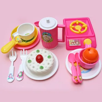 

Simulation tableware cake kitchen set of 14 children's play house toys