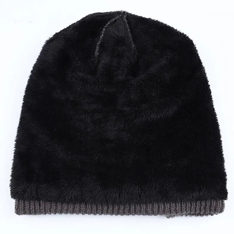 Фирменные вязаные зимние головные уборы для мужчин и женщин, Мужская зимняя шапка, шапка s Bonnet, уличная Лыжная спортивная теплая мешковатая шапка
