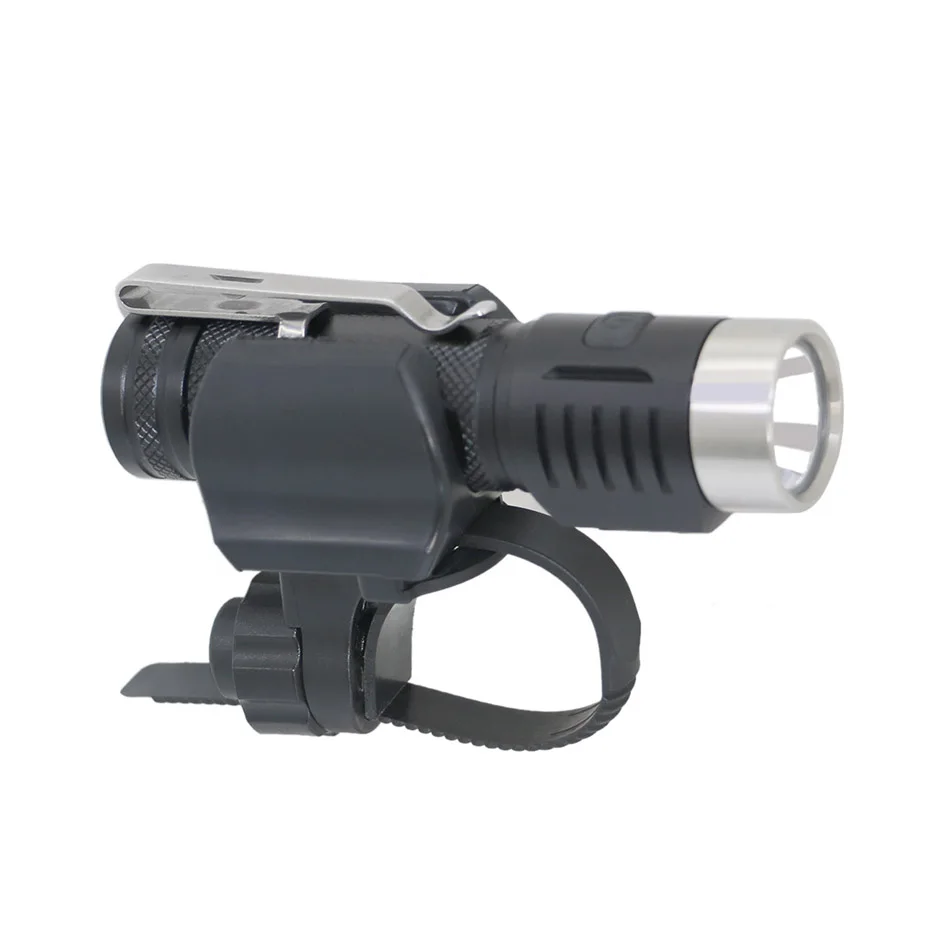 

Mini USB Bike light XML2 850LM 3000mAh LED 5 mode bicycle lamp with Stainless steel clip Light Pocket Lamp