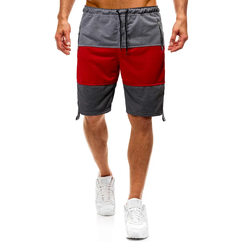 CYXZFTROFL, мужские летние шорты до колена, Цветные Лоскутные бегуны, короткие тренировочные брюки, мужские дышащие удобные шорты