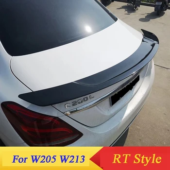 

For Mercedes Benz W205 W213 C-class E Class 4Door / 2Door ABS Paint Black Exterior Rear Spoiler Tail Trunk Boot Wing Decoration