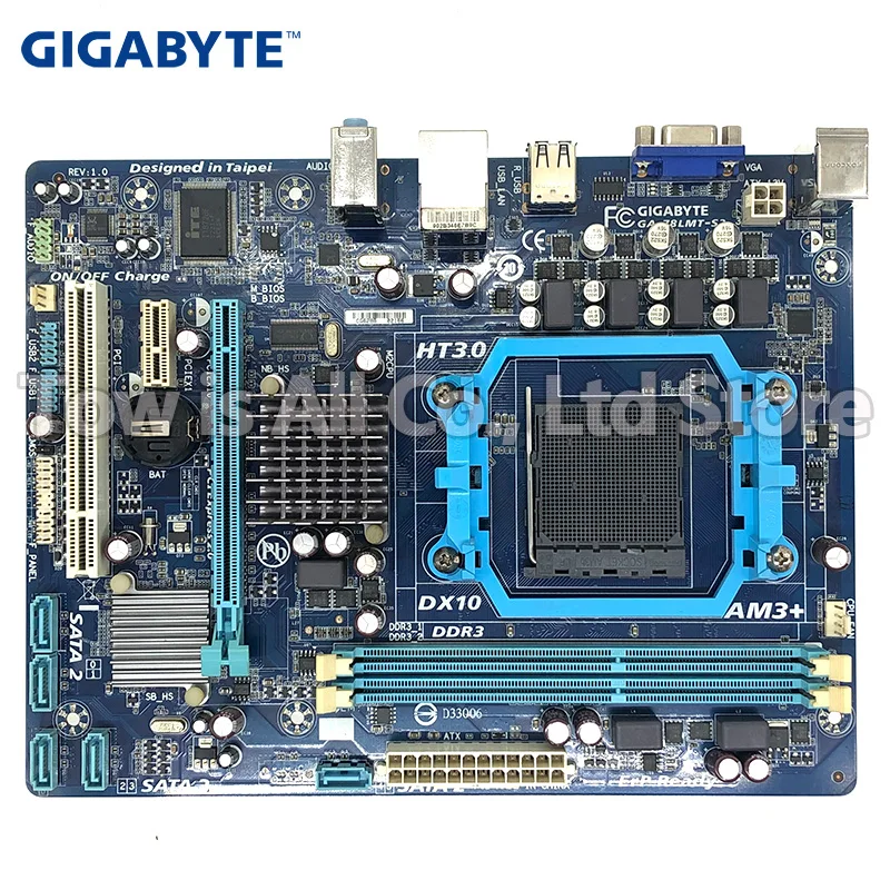 GIGABYTE GA-78LMT-S2 оригинальная настольная материнская плата Б/у 760G DDR3 AM3/AM3 + 16G VGA USB2.0