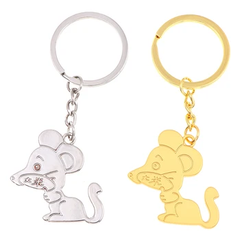 

2020 Year Of Rat Fortune Mouse Keychain Car Key Pendant Toy Baby Novelty Toys