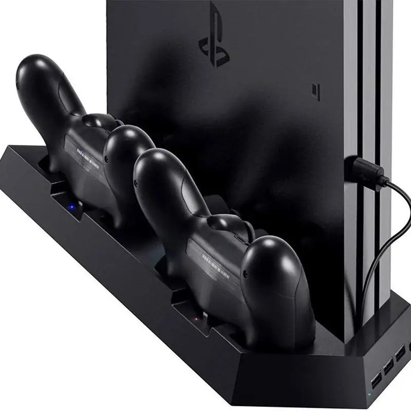 Yiwa для PS4 Pro Тонкий Стенд вертикальный контроллер охлаждения зарядное устройство зарядная станция Док-станция