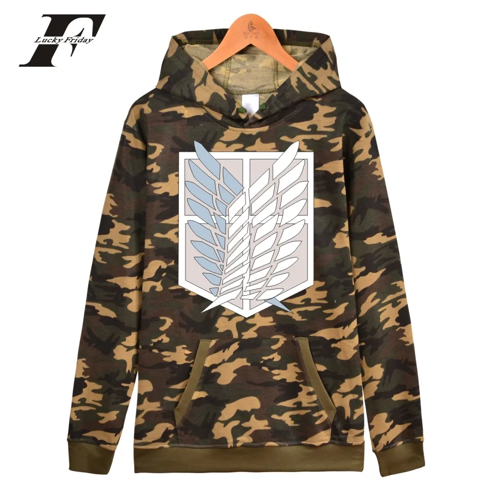  LUCKYFRIDAYF Japan Pop Anime Women Hoodies Sweatshirts Attack On Titans Hooded Sweatshirt Women All