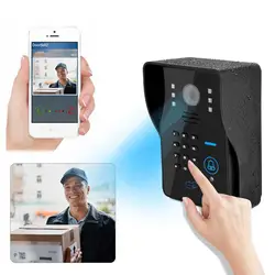 Visiophone sans fil wi fi 720P, reconnaissance faciale, RFID, déverrouillage par mot de passe 