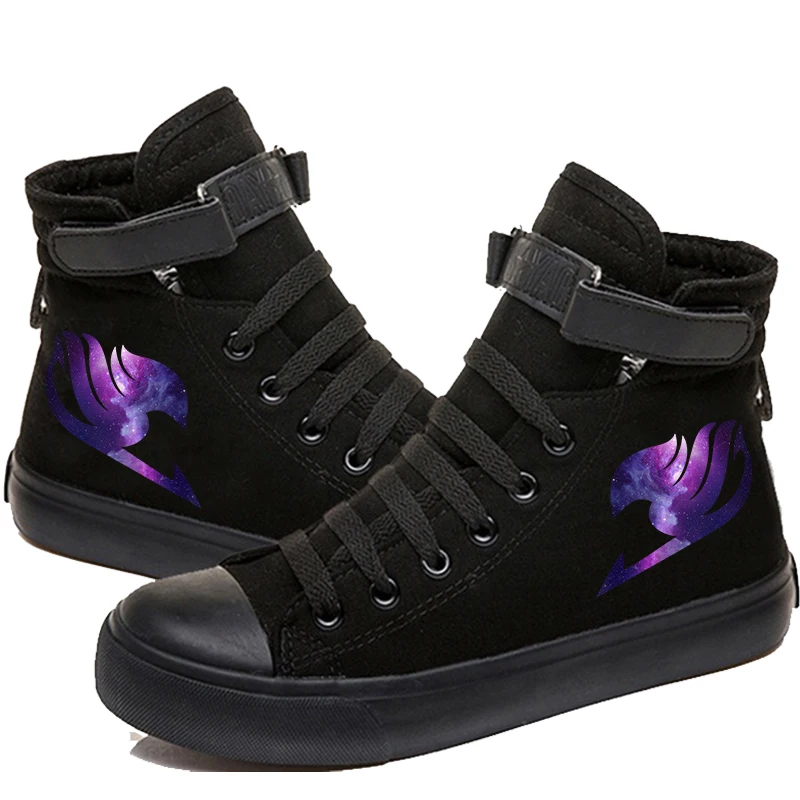 Anime Hada cola Anime logotipo altos zapatos de lona zapatillas de deporte