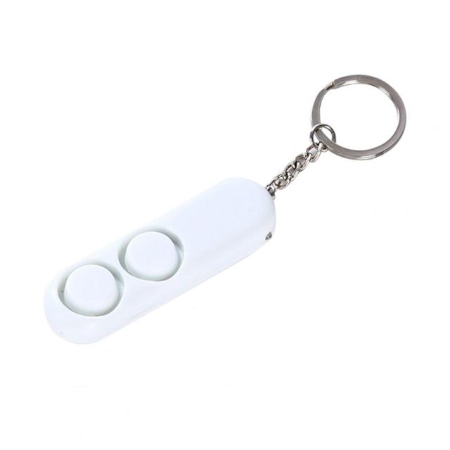 Women Dual Speakers Loud Emergency Safety Alarm Alert Keychain Bag Pendant