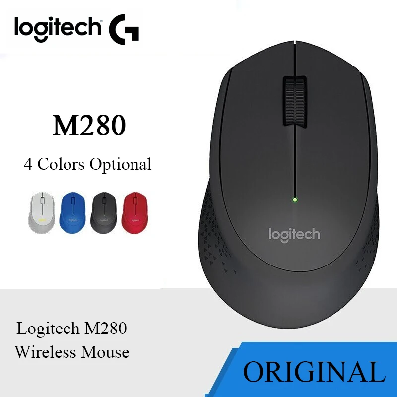 Мышь logitech M280, беспроводная мышь с 2,4 ГГц, беспроводная технология, USB nano, для ноутбука, офиса, дома, использования