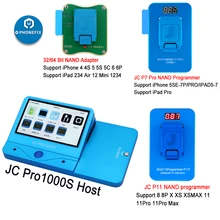 Jc pro1000s jc p7 pro jc p11 nand programador hdd série ler escrever erro reparação para iphone 11 xr xs max 8x7 p 6 6s tudo ipad