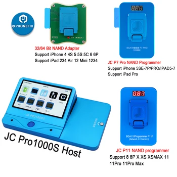 JC Pro1000S JC P7 Pro JC P11 NAND программатор HDD последовательное чтение и запись ошибки Ремонт для iPhone 11 XR XS Max 8X7 7 P 6 6S все iPad