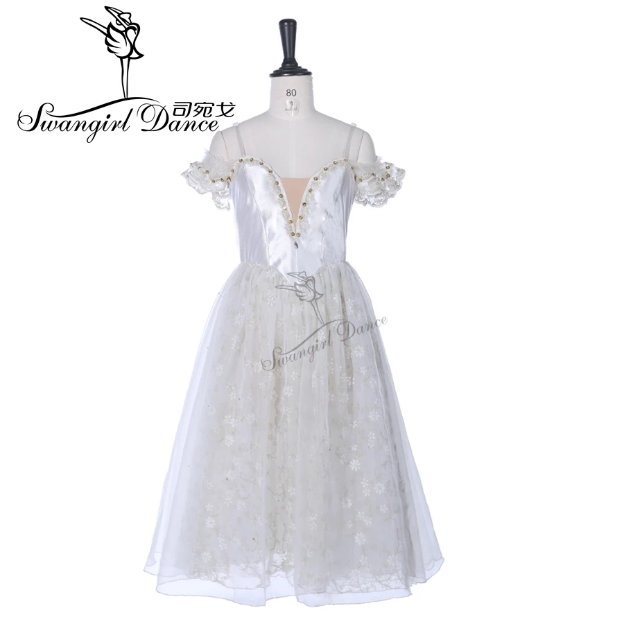 girls flower fairy romantic lyrical ballet dress adult professional stage ballet long dress for performance BT9334