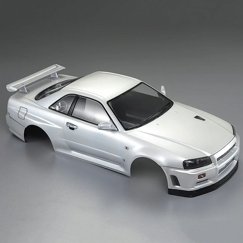 KillerBody 48644 257 мм NISSAN SKYLINE(R34) готовый чехол-рамка для 1:10, Электрический туристический Радиоуправляемый гоночный автомобиль, игрушки, запчасти для самостоятельной сборки