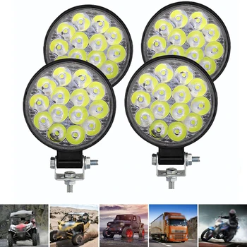 

LED Work Light Car Headlight Fog light 48W LED front Spotlight 12V Car LED For Engineering SUV Searchlight truck work vehicle