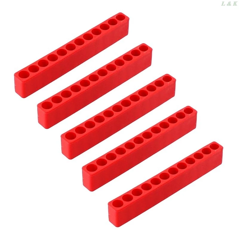 

Screwdriver 6/12 Holes Hex Shank Bit Holder Plastic Head Storage Case Tool Soft