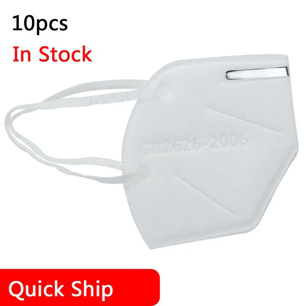 

10Pcs KN95 Face Mask Anti Dust Bacterial N95 Mask 4-Layer PM2.5 Dustproof Protective 95% Filtration KN95 Mouth Muffle Cover
