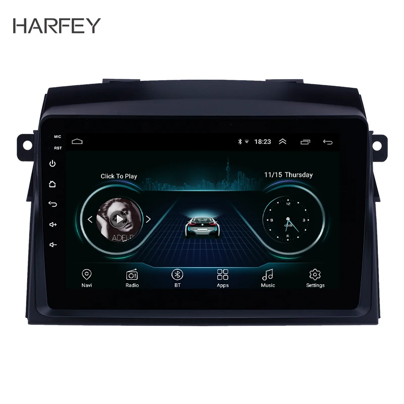 Harfey Автомобильный gps " Android8.1 навигация 2Din HD Авто Радио для 2004-2010 Toyota Sienna авто стерео плеер Поддержка цифрового ТВ DVR