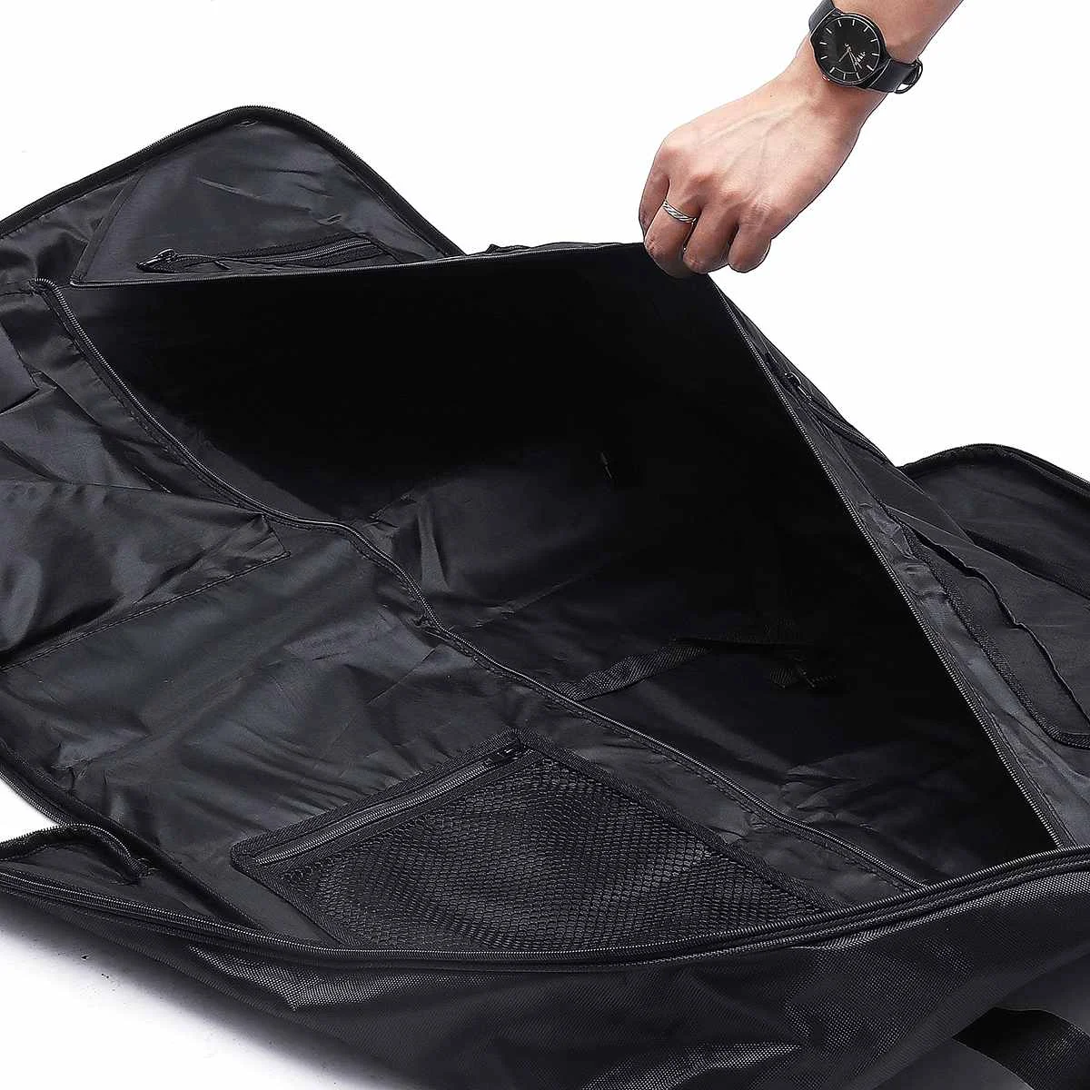 

Hot Multifunction Dust-proof Waterproof Dress Clothes Cover Case Suit Dress Garment Storage Bag Travel Business Bag Suit Carry C