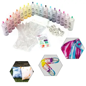 

Non-toxic Tie Tye Dye Set Tinte Ropa Fabric Dye Clothing Graffiti Tattoo Bottle Kids Art Pigment Permanent Paint Colors Ornament