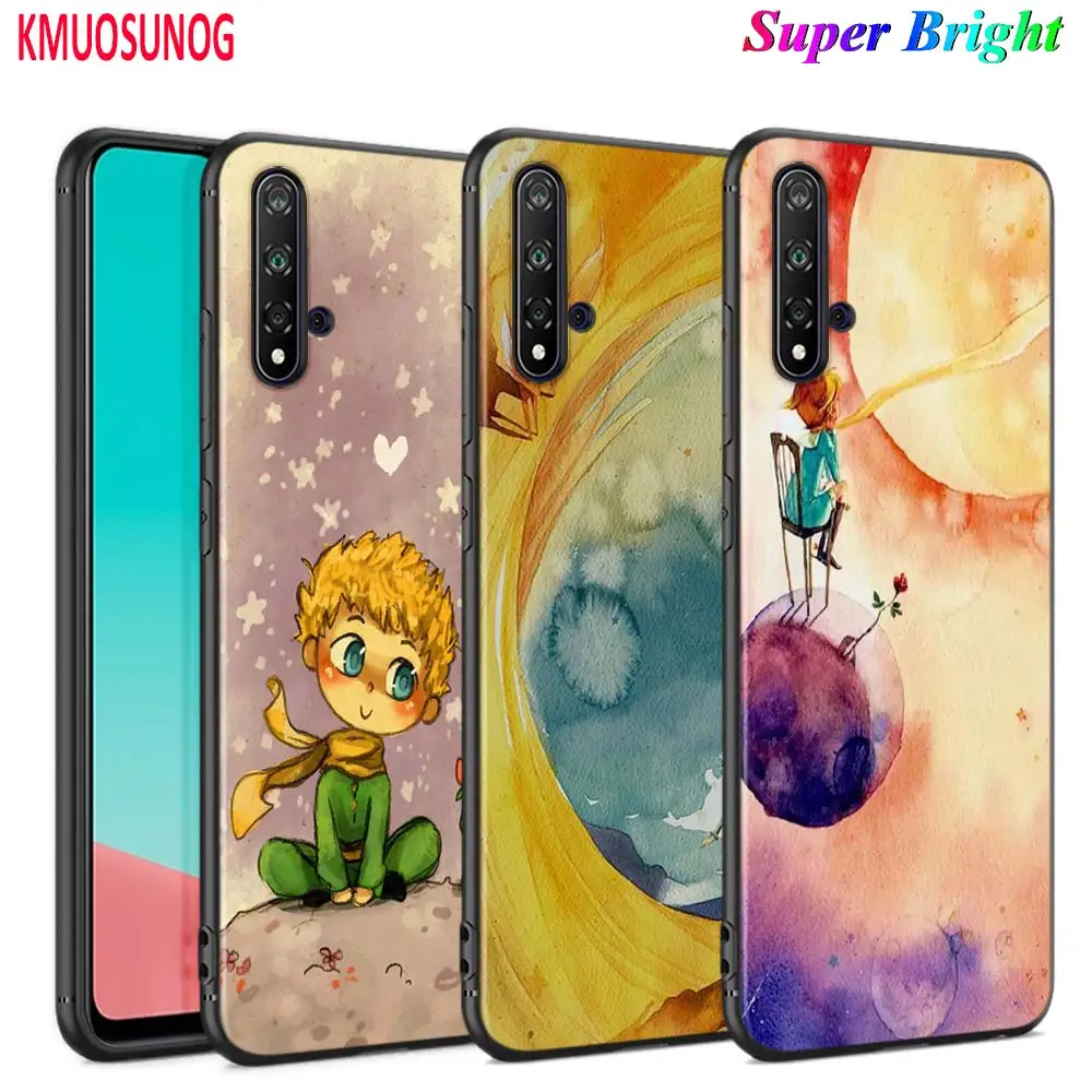 Черный чехол с акварельным рисунком Маленького принца для Huawei Nova 5 3i P Smart Z Plus 2019 P30