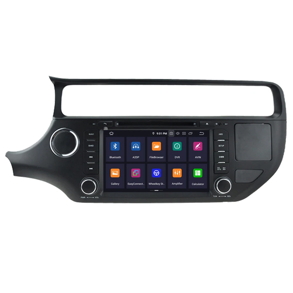 Clearance RoverOne Car Radio DVD GPS For Kia Rio K3 2015 2016 Android 9.0 Octa Core Touchscreen Multimedia Player HeadUnit Bluetooth 4