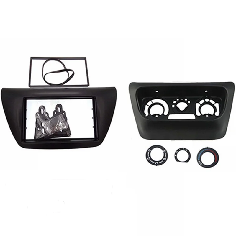 

2Pcs Ac Control Panel + Car Radio Fascia for Mitsubishi Lancer Ix 2006 Center Control Dvd Player Frame Trim Kit
