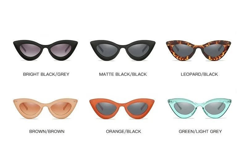 Винтажные Солнцезащитные очки "кошачий глаз" для женщин, шикарные стереоскопические маленькие солнцезащитные очки для мужчин, новинка, Модные прозрачные очки Oculos
