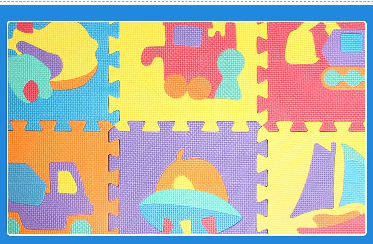 Padrão de Espuma Criativo Animal Número Quebra-cabeça Crianças Tapete Divisão Conjunta Eva Bebê Jogar Esteira Interior Macio Atividade Esteiras 10 Pçs 16 High Quality Brinquedos e hobbies