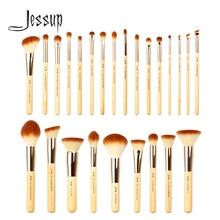 Jessup Bamboo profesjonalny zestaw pędzli do makijażu 6-25 sztuk podkład w proszku pędzel do makijażu Eyeshadow