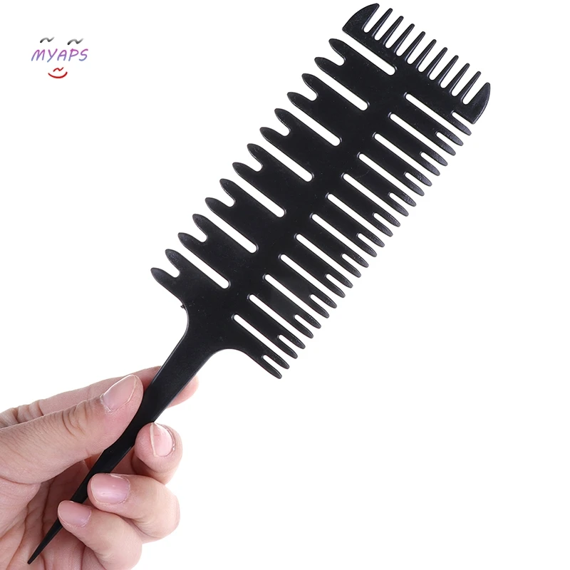 Big Tooth Comb Hair Dyeing Tool Highlighting Comb Brush Salon Pro Fish Bone Design Hair Dyeing Sectioning hair dyeing comb