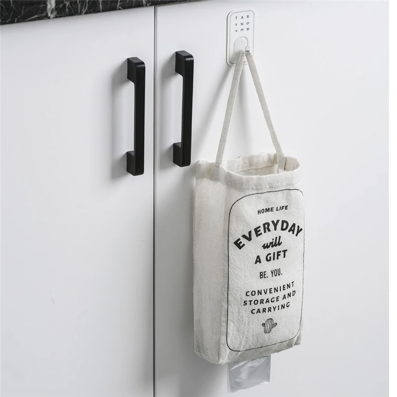 Garbage Bag Storage Bag Double-portable Kitchen Wall-mounted Debris Storage Box Simple Mini Portable Lazy Local storage 