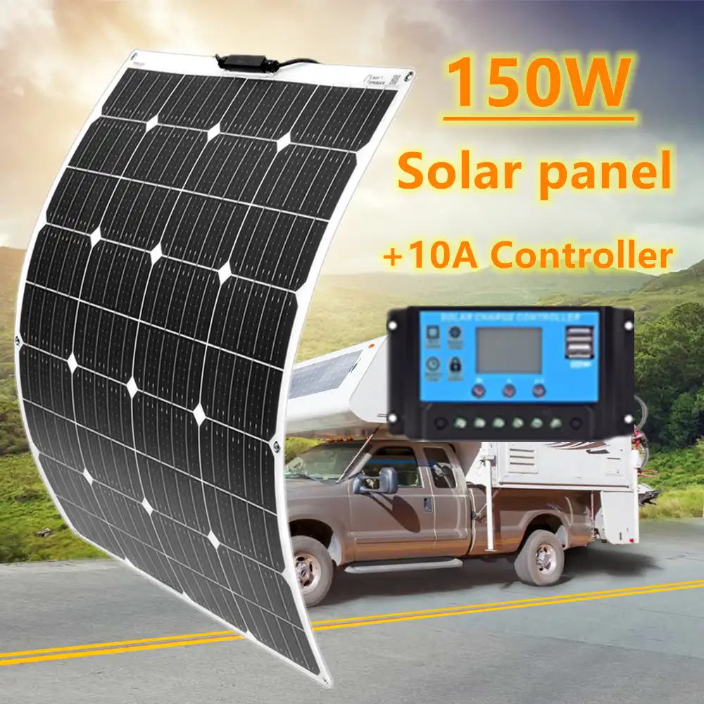 Neue 150w Flexible Solar Panel 100w Perc Solarzelle Mit 20a Controller Fur Rv Boot Hause Dach Auto Camping Suv 12v Solar Ladegerat Solarzellen Aliexpress