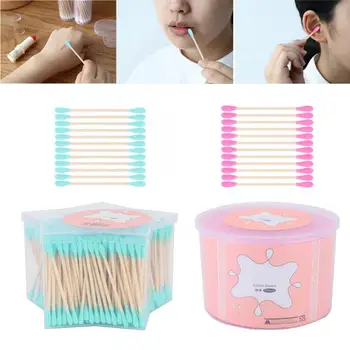 

Microbrush 500pcs Double-end Disposable Makeup Removal Cotton Swabs Sticks for Skin Care Microbrush For Eyelash Extensions