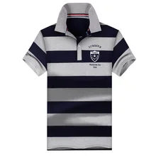 Мужская рубашка с коротким рукавом, с перекрестной каймой, с отложным воротником, в Корейском стиле, простая мужская рубашка-поло в полоску, для студентов, облегающие Модные топы