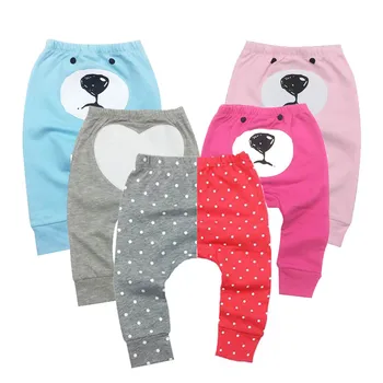 

Boys Baby Girl Pants Kids Casual Harem PP Trousers Knitted Cotton Unisex Toddler Baby Leggings Pants Panties For Newborns