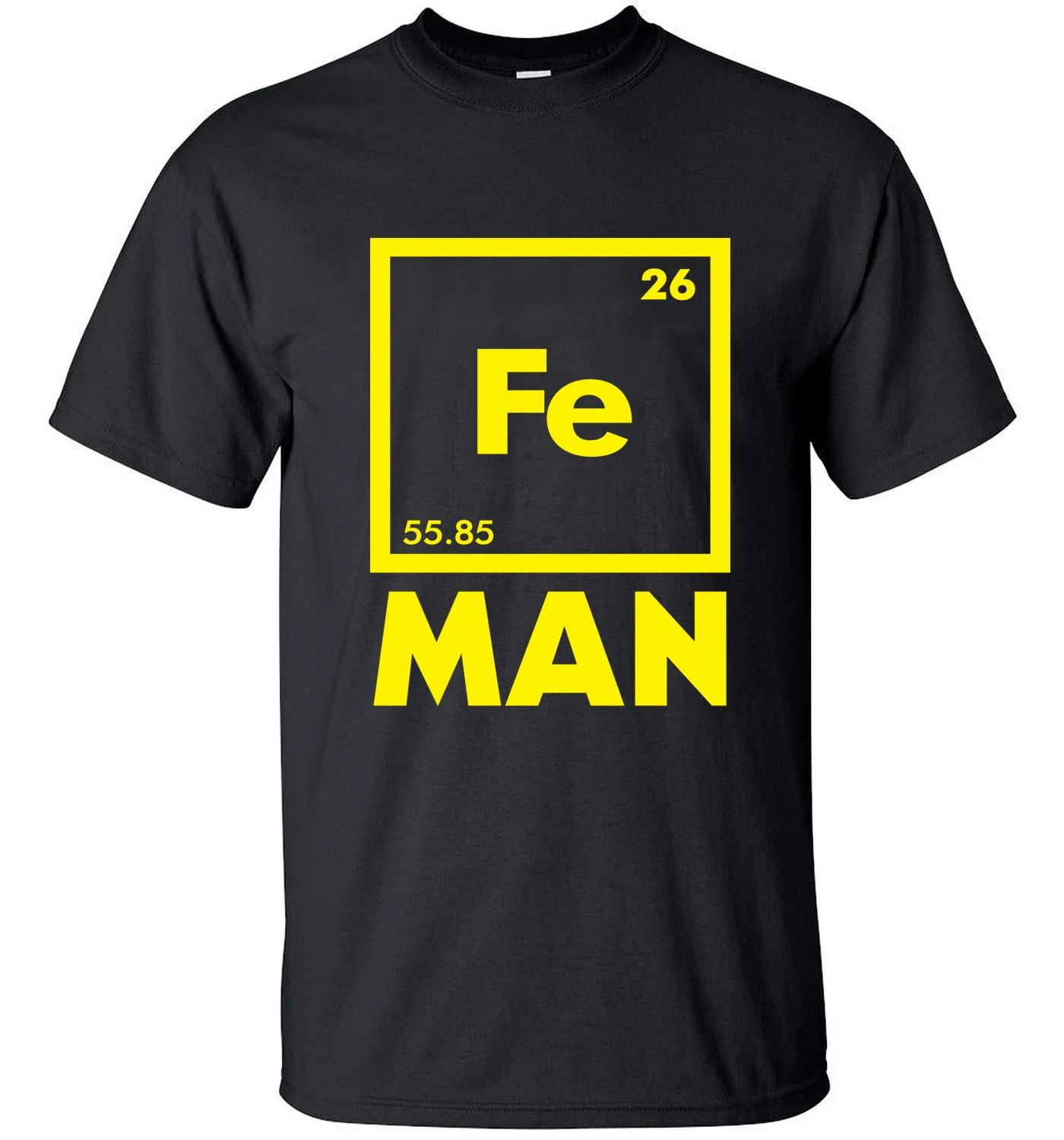

2020 Funny Fe Man Iron Science Chemistry Streetwear T-Shirt Men T Shirts Tops Tees Top Brand Slim Clothing Pp Sports