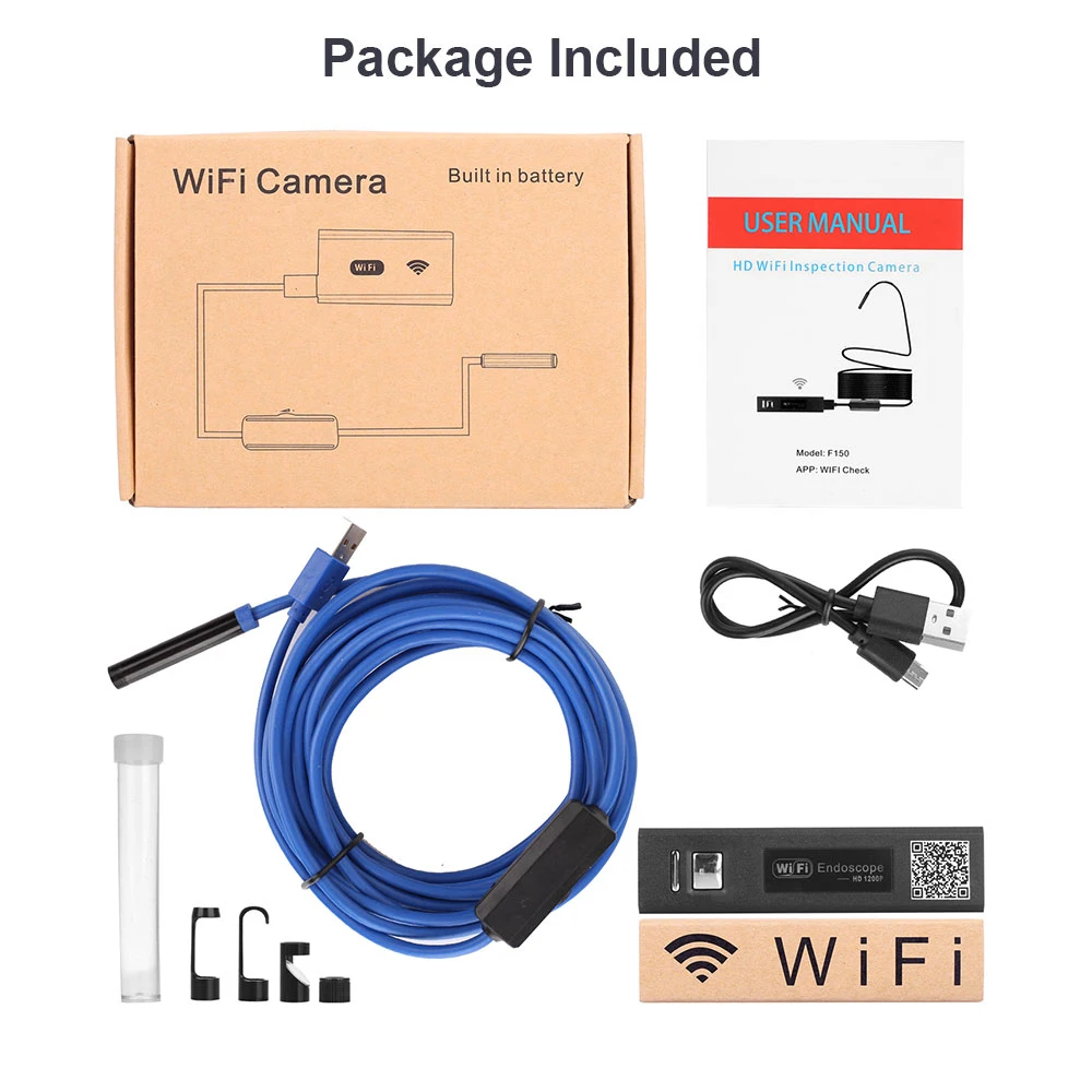 8 мм IOS Android USB WiFi эндоскоп Инспекционная камера HD 8 регулируемый светодиодный светильник IP68 Водонепроницаемый эндоскоп для ремонта автомобиля инструменты