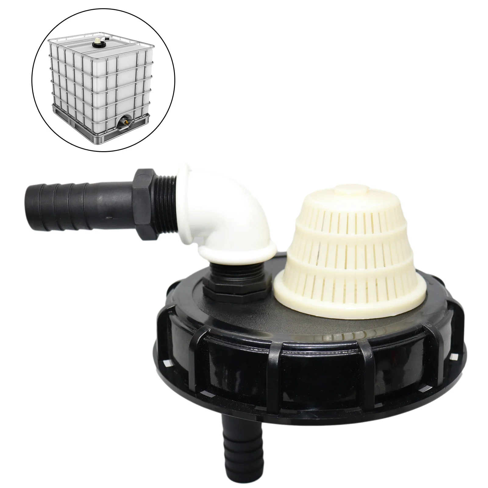 IBC Tank Lid Coarse Threaded Cap Adapter Connector IBC Ton Barrel Accessories Ton Barrel Cover 25mm 32mm Chemical Barrel Cover