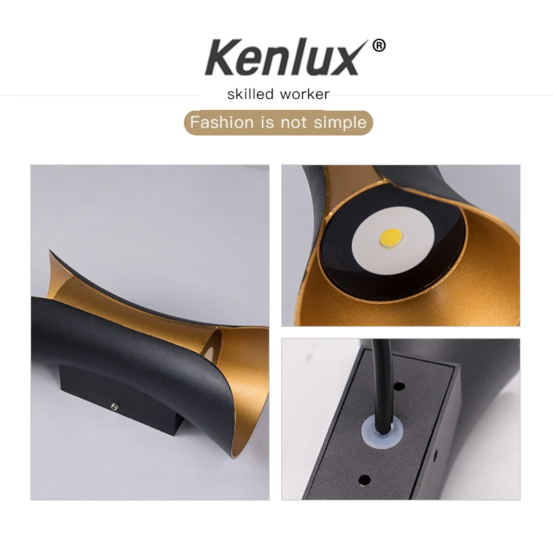 Промоакция скандинавский комнатный и уличный светильник 10 Вт вверх вниз