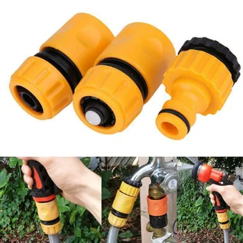 

3pcs/Set Garden Car Water Hose Pipe Tap Adapter Connector & Fitting Hosepipe Garden Hose Adapter Quick Connect Repair Tubing Co