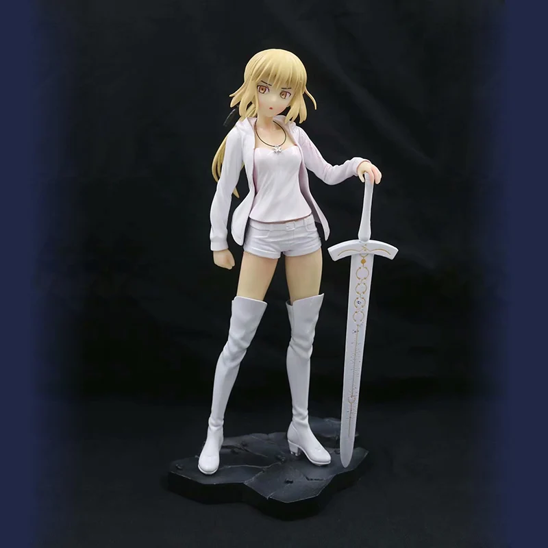 Fate Grand 24 см Altria Pendragon saber Fate stay night ПВХ Фигурки игрушки Коллекционная модель игрушки для детей - Цвет: without box