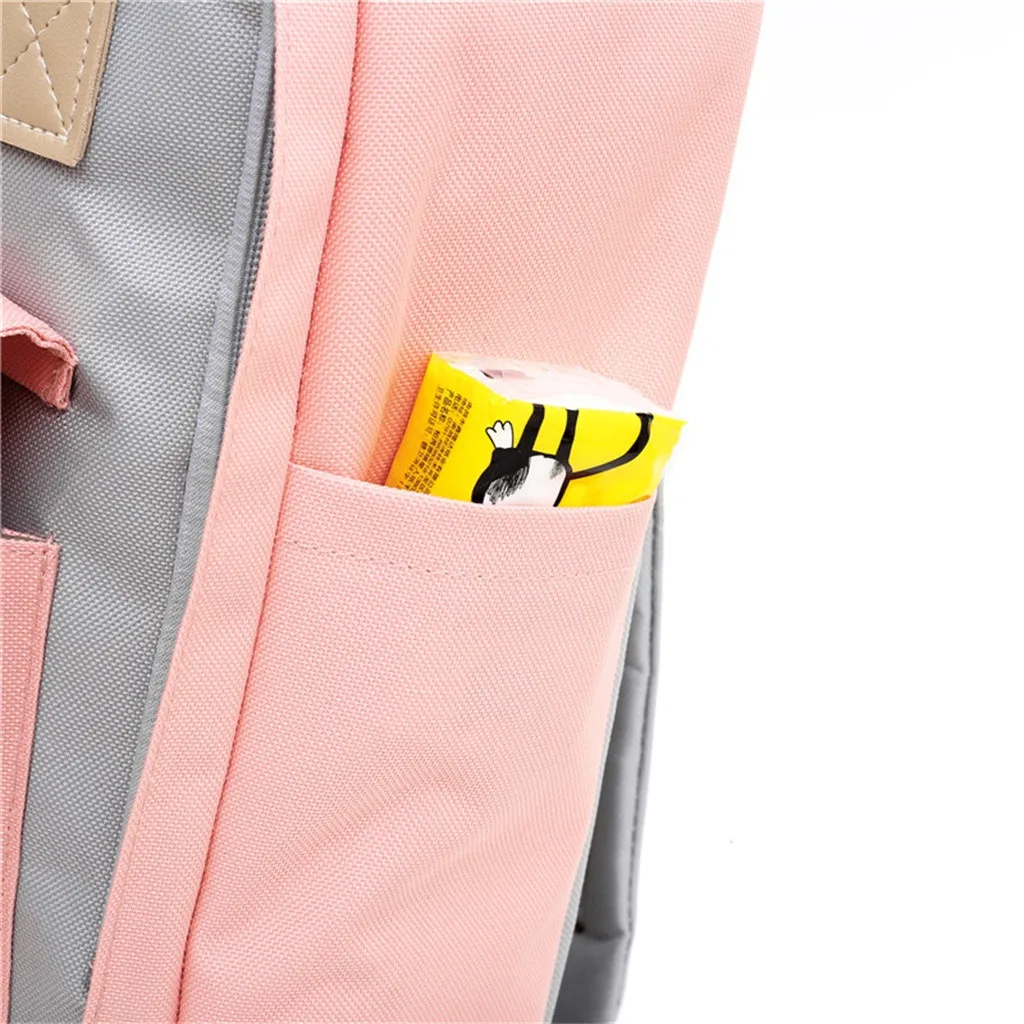 Женская Горячая нейлоновая школьная сумка рюкзаки карамельного цвета Водонепроницаемая сумка для мамочки Многофункциональный рюкзак дикая Большая вместительная ручная сумка